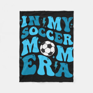 My Soccer Mum Era Retro Soccer Mum Life Mothers Da Fleece Blanket