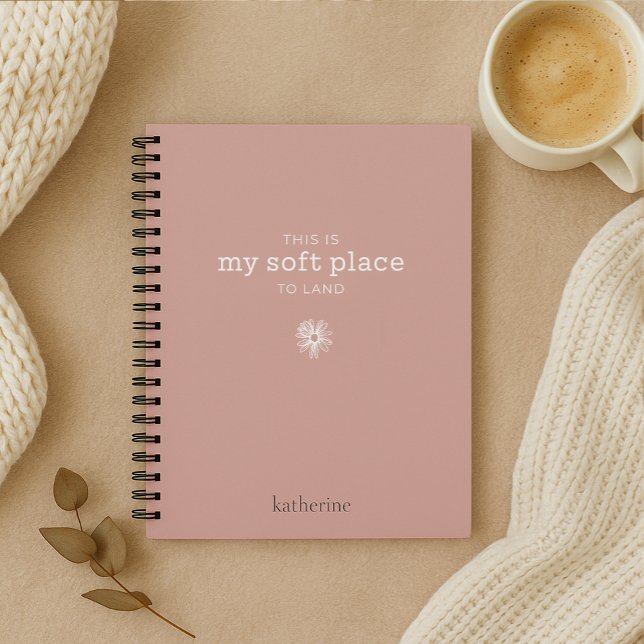 My soft place to land spiral journal notebook (Creator Uploaded)
