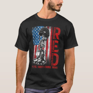 My Soldier American Flag Until They Come Home Red T-Shirt