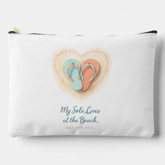 My Sole Lives at the Beach Zipper Pouch
