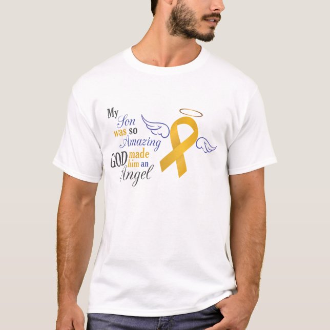 My Son An Angel - Appendix Cancer T-Shirt (Front)