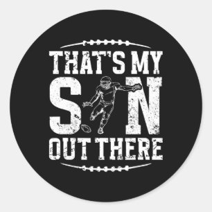My Son Football Kicker Dad Of A Football Kicker Fa Classic Round Sticker