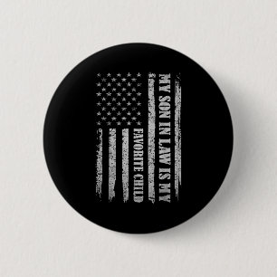 My Son In Law Is My Favorite Child Fathers Day Usa 6 Cm Round Badge