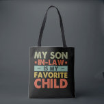 My Son In Law Is My Favourite Child Family Groovy Tote Bag<br><div class="desc">My Son In Law Is My Favourite Child Family Groovy</div>