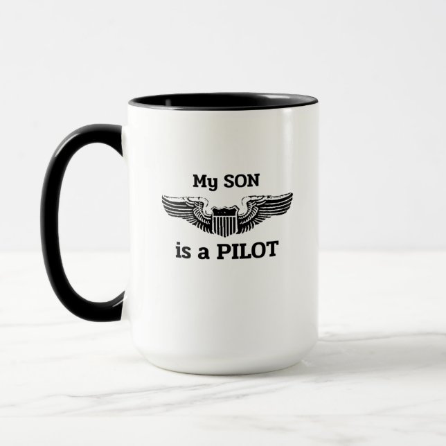 My Son is a Pilot Mug (Left)