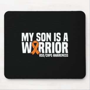 My Son Is A Warrior Orange Ribbon Rsdcrps Awarenes Mouse Pad