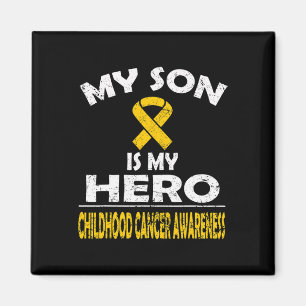 My Son Is My Hero Childhood Cancer Awareness T Shi Magnet