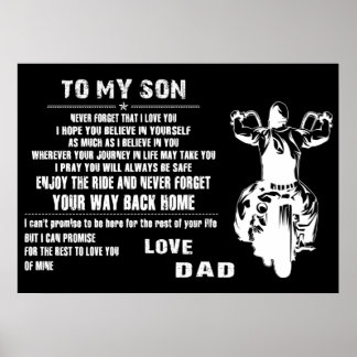 My Son Love Dad Poster