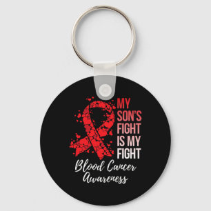 My Son’s Fight Is My Fight Blood Cancer Awareness Key Ring