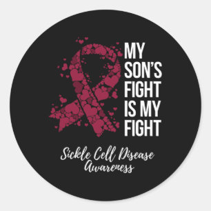 My Son’s Fight Is My Fight Sickle Cell Disease Awa Classic Round Sticker