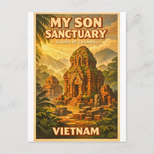  My Son Sanctuary, Vietnam, in a classic Postcard (Front)