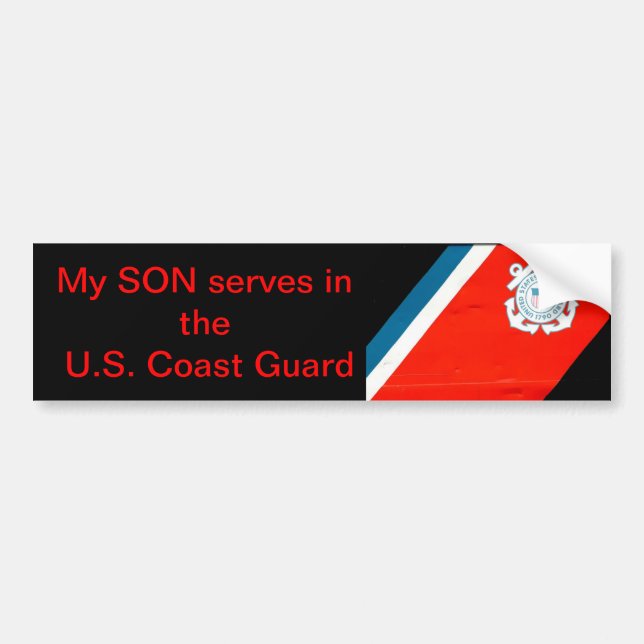my son serves the USCG Bumper Sticker (Front)