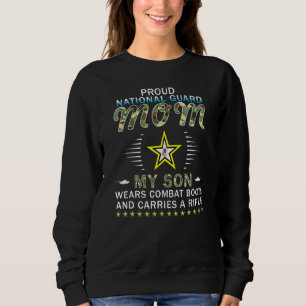 My Son Wears Combat Boots Proud National Guard Mum Sweatshirt