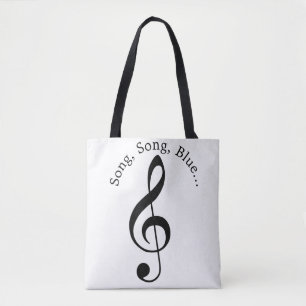 My Song Treble Clef Tote Bag