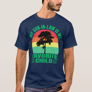 My SonInLaw Is My Favourite Child Retro Sunset T-Shirt