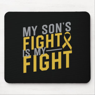 My Son's Fight Is My Fight Childhood Cancer Awaren Mouse Pad
