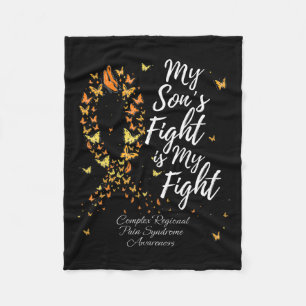 My Son's Fight Is My Fight Crps Awareness  Fleece Blanket