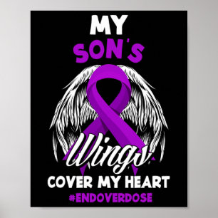 My Son's Wings Cover My Heart End Overdose  Poster