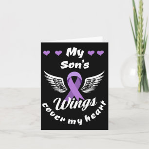 My Son's Wings Cover My Heart Overdose Awareness  Card