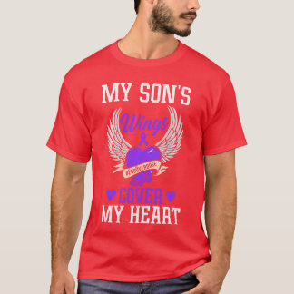 My Sons Wings Cover My Heart Overdose Awareness Lo T-Shirt