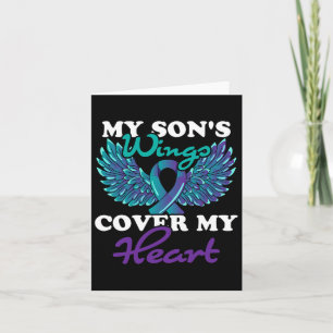 My Son's Wings Cover My Heart Suicide Prevention A Card