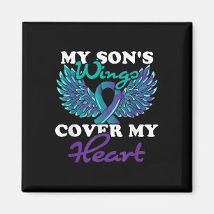 My Sons Wings Cover My Heart Suicide Prevention Aw Magnet