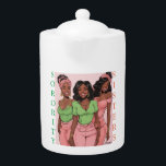 MY SORORITY SISTERS-PINK AND GREEN MUGS TEAPOTS<br><div class="desc">Elevate your living space with these custom sorority household goods that proudly showcase your dedication to sisterhood and community. Whether it's decorative pillows, wall art, or other home decor items, each piece represents the values, love, and support that define your sorority. Surround yourself with reminders of your empowering journey, and...</div>