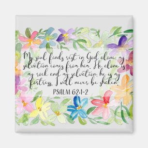 My soul  find rest in God alone Button Magnet