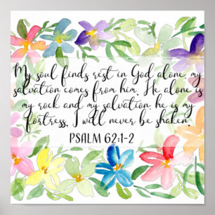 My soul  find rest in God alone Poster