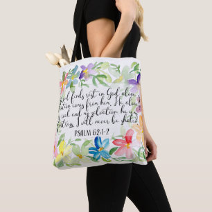 My soul  find rest in God alone Tote Bag