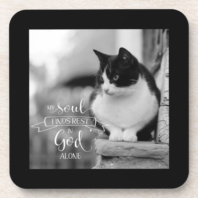 My Soul Finds Rest - Ps 62:1 Coaster (Front)