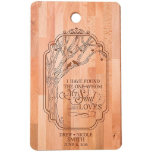 My Soul Loves Touching Bamboo Cutting Board<br><div class="desc">Made of durable,  long-lasting bamboo,  this cutting board is sure to lend a naturalistic warmth to your kitchen. Engraved with two names and a date of your choosing. This is an attractive and distinctive wedding,  anniversary,  or housewarming gift.</div>