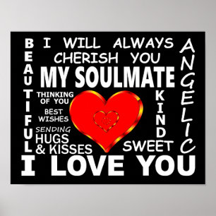 My Soulmate I Love You Poster