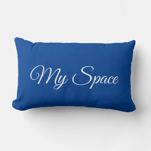 My Space blue Lumbar Cushion (Front)