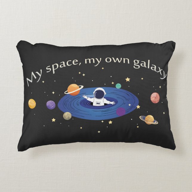 My Space, My Own Galaxy Decorative Cushion (Front)