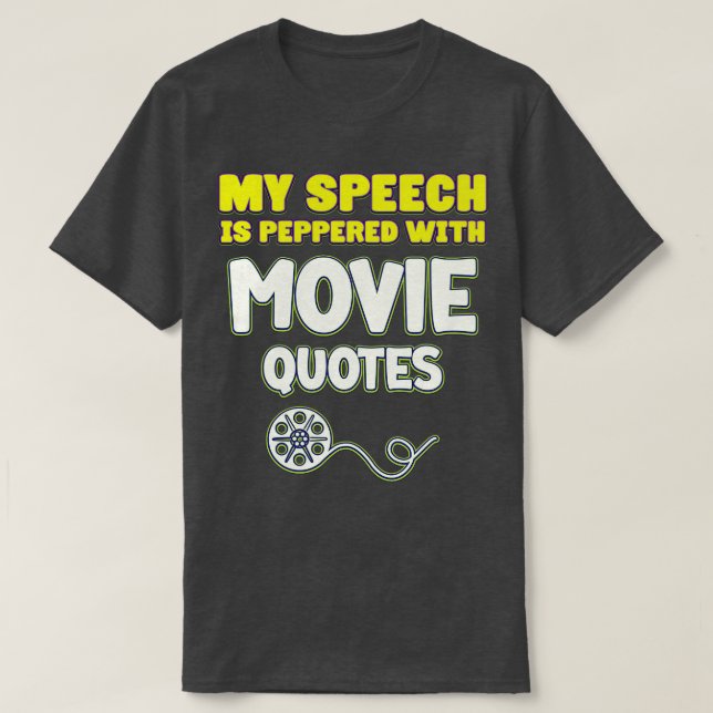 My Speech Is Peppered With Quotes Buff T-Shirt (Design Front)