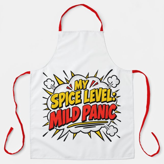 My Spice Level: Mild Panic Apron (Front)