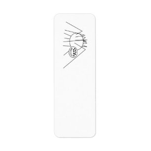 My Spider Line Cartoon Return Address Label