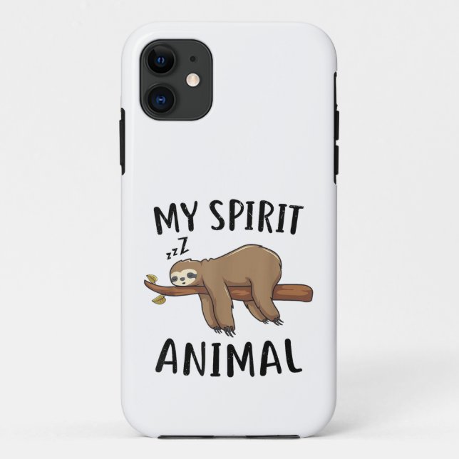 My Spirit Animal Funny Sloth Gift Case-Mate iPhone Case (Back)