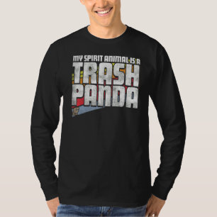 My Spirit Animal Is A Trash Panda Retro Racoon Fu T-Shirt