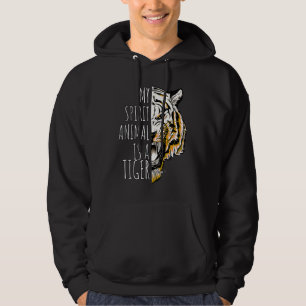 My Spirit Animal is a White Tiger Awesome Rare Hoodie
