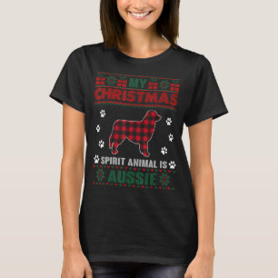 My Spirit Animal Is Aussie Dog Owners Ugly Christm T-Shirt