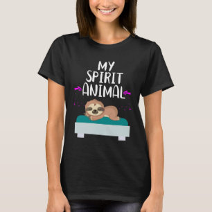 My Spirit Animal Sleeping Sloth Lazy Napping T-Shirt