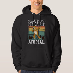 My Spirit Animal Sloth Dabbing Lazy Animal Nap Hoodie