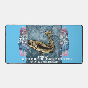 "My Spirit Animal" The Salmon Jul - Aug Desk Mat