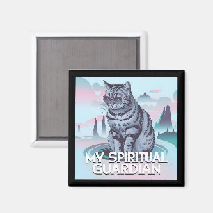 My Spiritual Guardian Cat Magnet