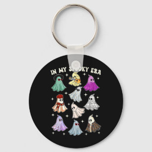My Spooky Era Groovy Ghost Halloween Funny Key Ring