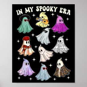 My Spooky Era Groovy Ghost Halloween Funny  Poster