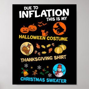 My Spooky Halloween Thanksgiving Ugly Christmas Co Poster