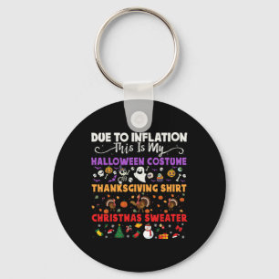 My Spooky Halloween Thanksgiving Ugly Costume Key Ring